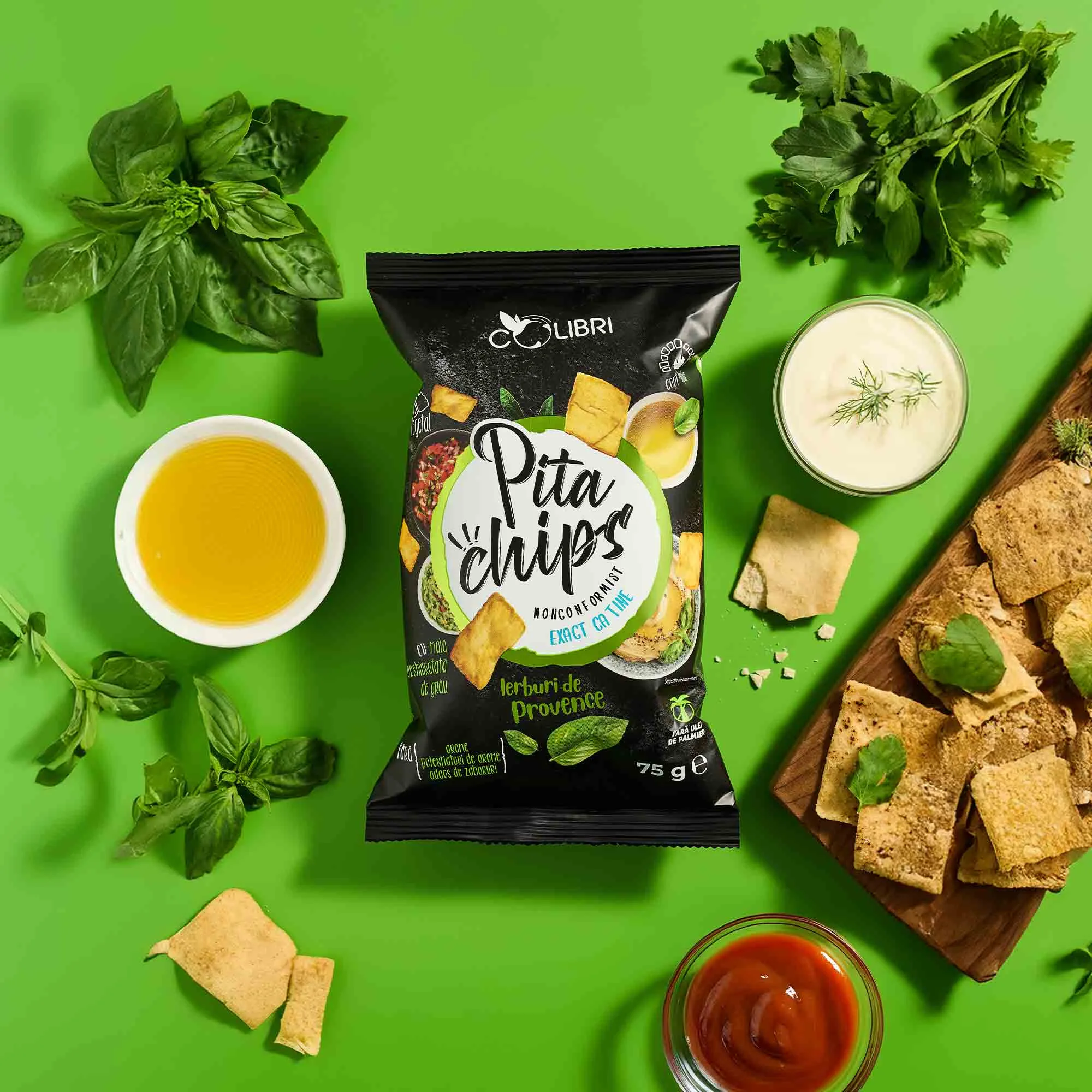 Pita Chips Colibri - textura crujiente