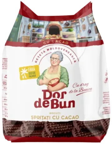 Biscuiți Dor de Bun - șprițați cu cacao