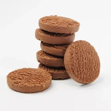 Biscuiți rotunzi cu cacao și aromă de rom